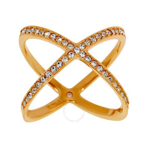 michael kors criss cross ring gold|Pavé Gold.